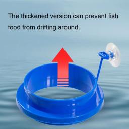 Alimentador de Alimentos Flutuante para Aquário, Espessamento De Peixes Alimentando Suprimentos Círculo De Flutuabilidade De Plástico, Anel De Alimentação Quadrado E Redondo - Image 5