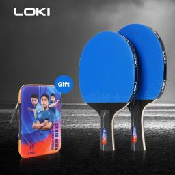 LOKI-Conjunto De Raquete De Tênis De Mesa, Entretenimento Em Casa, Raquetes De Ping Pong, Cor Azul, K5000, 1Pc, 2Pcs - Image 1