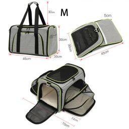 Portátil Respirável Pet Carriers Bag, Dobrável Cat and Dog Carrier, Bolsa de Viagem ao ar livre, Zíperes de Segurança, Outgoing - Image 6