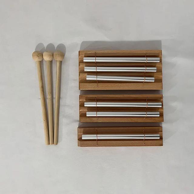 Instrumento de Percussão Monotone Orff: Tubo de Carrilhão de Vento com Vários Tons 1 a 8