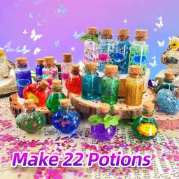 Kit de Poções Mágicas para Crianças, DIY Poções Mágicas, Brinquedos Artesanais, Decorações de Halloween, Natal, Novo, 24 peças - Image 4