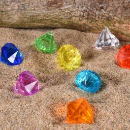 10 pçs conjunto de diamante com caixa pirata tesouro brinquedo de piscina de mergulho brinquedo de natação subaquática para crianças - Image 1