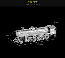 MMZ MODELO IRONSTAR-3D Metal Puzzle, BR52 Locomotiva a Vapor, Kit de Montagem Modelo, DIY 3D Laser Cut, Brinquedos para Presente - Image 3