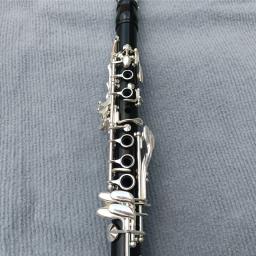 Profissional clarinete do ébano, prateado, tom E, granadilha, madeira maciça - Image 5