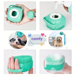 Depilação pente para cão, Pet Grooming Set, Flea Comb, Dog Shampoo Brush, Pet Nail Clippers, Dog Toothbrush, 8 pcs - Image 3