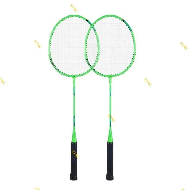 X7AC Raquete de Badminton Profissional Leve para Adultos e Crianças - Par