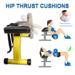 Hip thrusts almofada para suporte de ombro traseiro comprimento ajustável peito apoio fileira protetor de levantamento de peso equipamentos fitness - Image 4