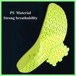 Palmilhas esportivas absorventes de choque para tênis de corrida, espuma de memória, confortável, macio, absorvente de suor, respirável, inserção de suporte de arco - Image 2