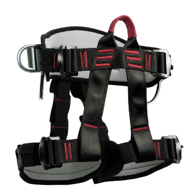 Cinto de Segurança para Escalada ao Ar Livre com Arnês Corporal - Equipamento de Proteção 25KN para Treinamento e Sobrevivência