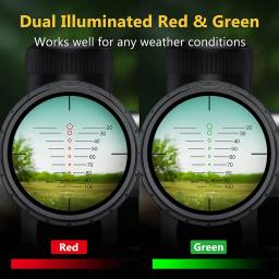 1.5-5x32 besta escopo retículos gravados vermelho/verde iluminado caça rifle escopo 300-425fps ajuste de velocidade mira besta - Image 3