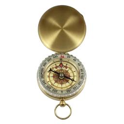 Portátil bronze ouro cor cobre bolso bússola, navegação com display noctilucence, acampamento ao ar livre e caminhadas, novo - Image 4