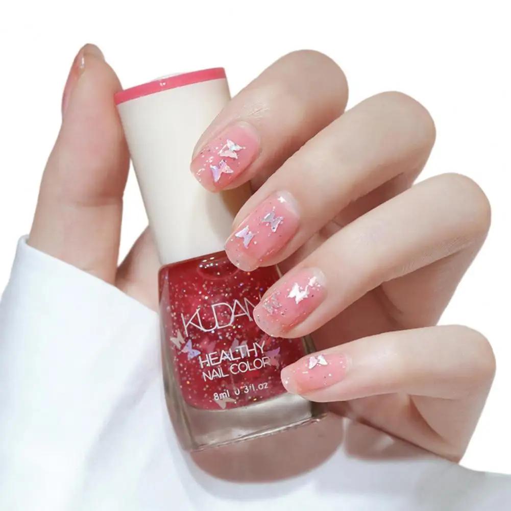 Nail Art polonês Glitter lantejoulas, secagem rápida Normal sem lâmpada, verniz fosco, de longa duração, à prova d'água, No-Bake - Image 1