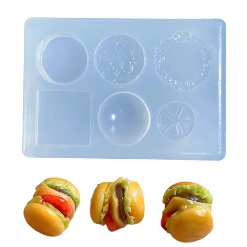 Lanches forma animal, molde para artesanato, resina epóxi, molde para bolo, comida flexível, molde para brinquedos - Image 1