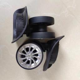 A57 carrinho rodas bagagem giratória esquerda e direita rodas diy peças reposição para a maioria malas - Image 2