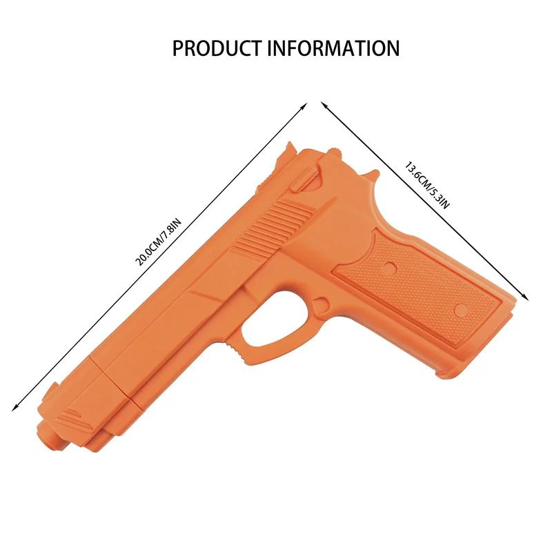 Pistola de plástico ABS para meninos, 2 cores, brinquedo esporte ao ar livre, prática, treinamento, pintura preta ou laranja, presentes DIY - Image 1
