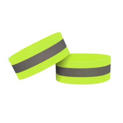 Braçadeira reflexiva intermitente de segurança, 2 peças, brilha no escuro, pulseira para noite, corrida, caminhada, ciclismo, corrida - Image 1