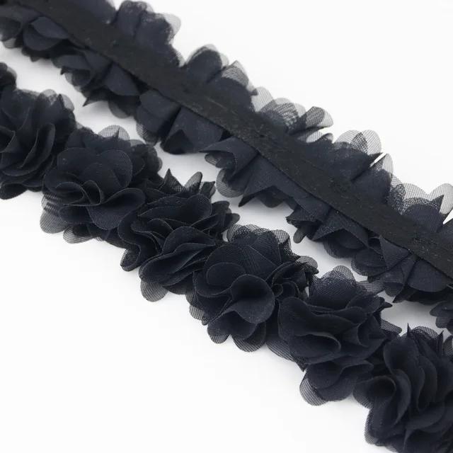 Decoração De Tecido De Renda De Chiffon, Fitas De Presente De Flor Artesanato, Base De Tecidos Não Tecidos, 1 m - Image 1
