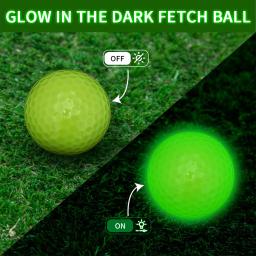 Caitron Glow Bolas de golfe para esportes noturnos, brilho fluorescente no escuro, bola de golfe fluorescente, bolas brilhantes de longa duração, bolas luminosas, torneio - Image 3