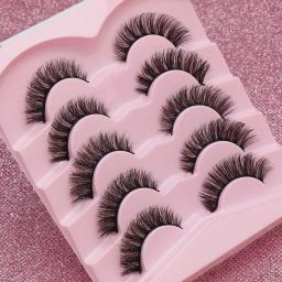 Espessura cílios postiços Extensão, Natural Mink Cílios, Curl 3D Alado, Cat Eye, Novo - Image 2