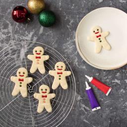 Cortador de biscoitos de natal, homem de gengibre, fondant, molde de gravação de biscoitos, faça você mesmo, molde de plástico para pastelaria, ferramentas de cozinha - Image 2