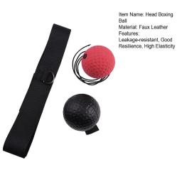 1 conjunto bandana boxe bola rebote alta elasticidade flexibilidade cabeça treinamento de fitness velocidade boxe bola ginásio uso - Image 5