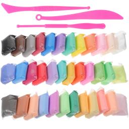Conjunto de brinquedos de argila colorida para crianças, secador de ar, modelagem espumante em pó, kit polímero, brinquedos DIY - Image 5