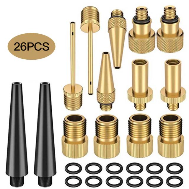 Kit Adaptador Válvulas Bicicleta Cobre 26 Peças