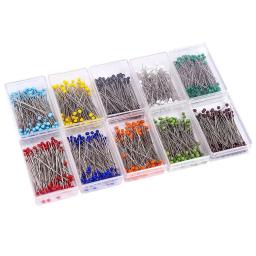 Conjunto de alfinetes de segurança para tricô, agulhas de costura, pinos de costura, fixo colorido talão, 100 pcs/set - Image 5