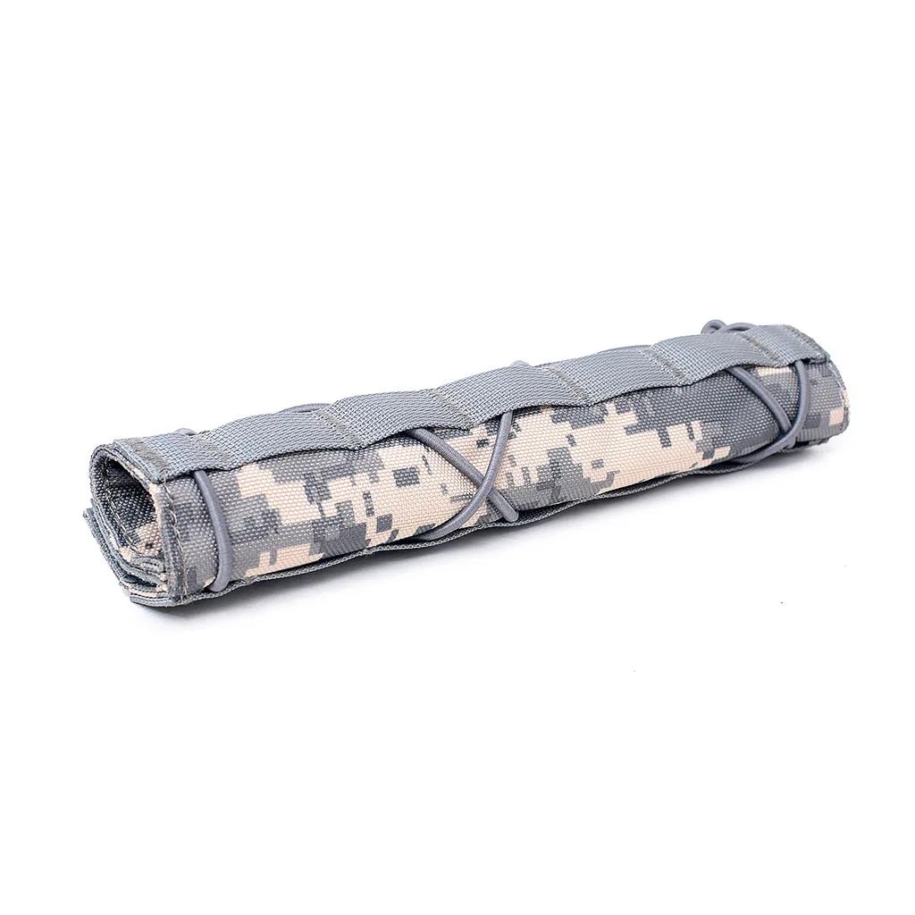 22cm airsoft supressor capa airsoft silenciador protetor capa caso camuflagem conjunto apto para caça tiro - Image 1