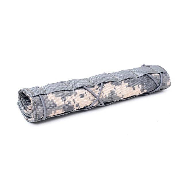 Capa Camuflada para Silenciador de Airsoft 22cm - Protetor e Case para Caça e Tiro