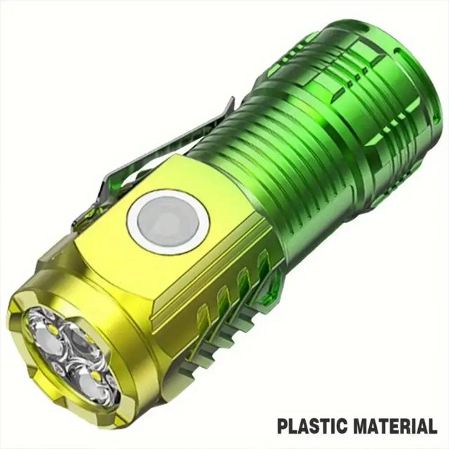 Lanterna LED Monstro Três Olhos: Iluminação Portátil e Brilhante para Caminhadas Noturnas com Forte Ímã e Efeito Stroboscópico