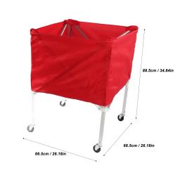 High Capacity Folding Ball Cart, Mobile, Treinador Portátil, Pick Up Ball Basket, Fit para Tênis, Futebol, Basquete, Voleibol, 4 Rodas - Image 5