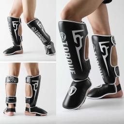 Caneleiras de boxe para adultos, protetores de tornozelo, perneiras mais grossas, equipamento para artes marciais, proteção Muay Thai Taekwondo - Image 4