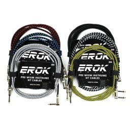 Erok-cabo de guitarra, 3m, 6, 35mm, macho para macho, linha trançada, pedal, instrumento, acessórios - Image 1