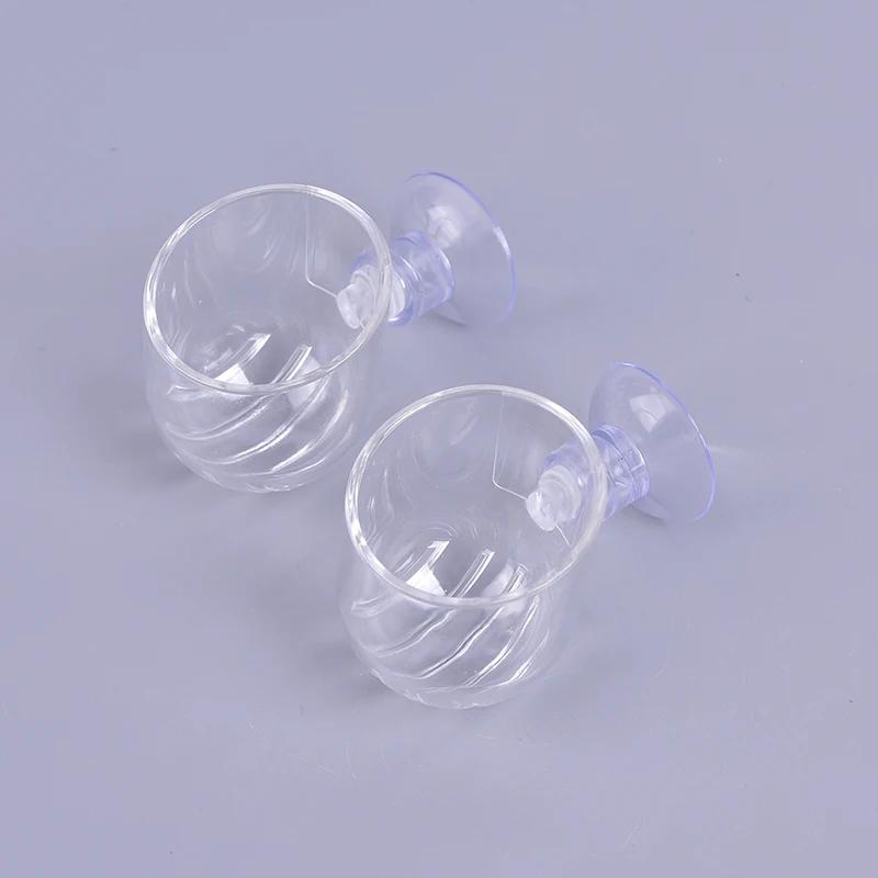 Alimentador automático de peixes cônicos Alimentador de verme vermelho Copo de funil Ferramenta de ração para peixes Alimentador de aquário com ventosa, Alimentador de aquário - Image 1