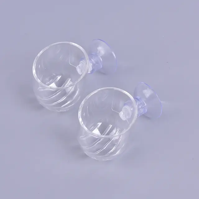 Alimentador Automático de Peixes com Copo de Funil e Ventosa para Ração de Verme Vermelho em Aquários