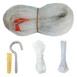 2cm x 2cm transparente náilon gato rede de segurança para casa varanda janelas tela da janela animais de estimação proteção queda rede - Image 2