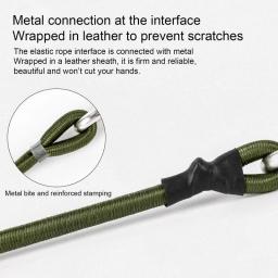 Cabo de bungee pesado para exterior Elastic Tie Strap, mosquetão de corda, ganchos para caiaque, ciclismo, bagagem, cordas de embalagem - Image 2