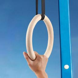 Anel Ginástico De Madeira Para Treinamento De Força, Equipamento De Ginástica Em Casa, Treino De Corpo Inteiro, Esportes, 1Pc - Image 1