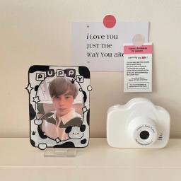 Porta-cartão Kawaii, adorável cachorrinho dos desenhos animados, display acrílico, ídolo em pé, k-pop, família, amigo, suporte de foto, material para estudante - Image 6