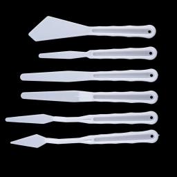 Facas De Paleta De Plástico, Espátula De Pintura, Ferramentas De Arte, Pintura, Tela, Óleo, Acrílico, Flexível, DIY, Artesanato - Image 4