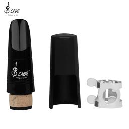 SLADE-Rubberwood Clarinete Bocal com Cap ABS, ajustável Metal Snap Clip, acessórios para instrumentos de sopro - Image 2