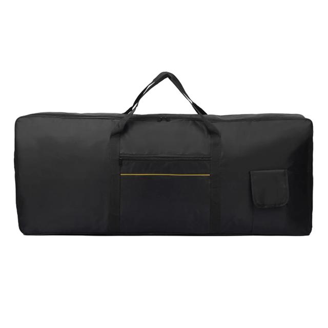 Estojo impermeável acolchoado para piano de 88 teclas - teclado universal, espesso e elegante na cor preta