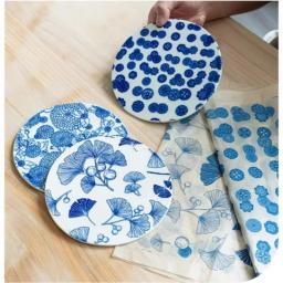 Papel De Transferência De Argila Cerâmica, Decalques Criativos, Porcelana Azul e Branca, Utensílios Para Colorir Artesanal, Arte Em Cerâmica - Image 5