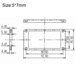 Anéis De Montagem Para Captadores Humbucker, Capa Set Frame, LP Acessórios De Guitarra, Acessórios De Substituição, 1Pc - Image 4