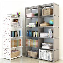 Estante portátil multicamadas, guarda-roupa, cubo, organizador de armazenamento, estante, sala de estar, sala de estudo, armário de armazenamento de quarto - Image 2