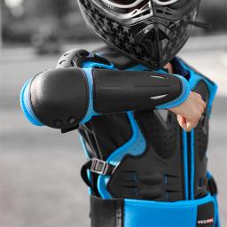 WOSAWE-Motocicleta Body Armor para Crianças, Cotovelo, Joelheiras, Bicicleta MTB, Snowboard, Hóquei, Armadura de Esqui, Protetor de Peito Traseiro, Crianças, 5-14 - Image 4