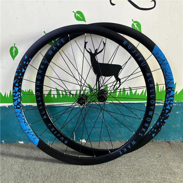 RUJIXU RD35 Rodas Gravel 700C Alumínio Leve 6 Pás 36T Freio Disco