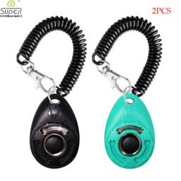 2/pacote de treinamento do cão clicker com alça de pulso ajustável durável leve fácil de usar para gatos filhote de cachorro aves cavalos - Image 1