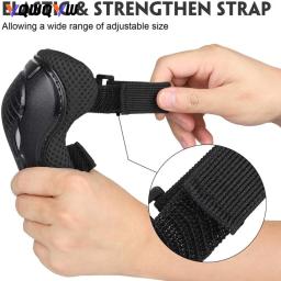 1 conjunto de joelheiras para patinação, equipamento de proteção, skate, ciclismo, sapatos de patinação, equipamento de proteção esportiva - Image 3